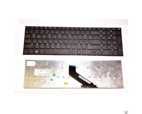 Клавіатура для ноутбука ACER (AS: 5755, 5830, E1-522, E1-532, E1-731, V3-551, V3-731) rus, black, без фрейма