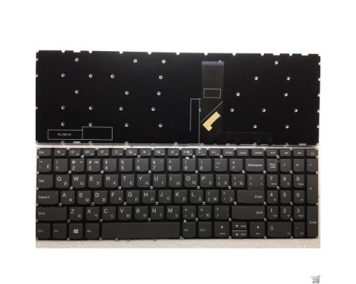 Клавіатура для ноутбука Lenovo IdeaPad 320-15IAP 320-15ABR 320-15AST 320-15ISK 330-15IKB 330-15ICH 320-17ISK 720-15IKB без рамки (SN20M63214) Grey